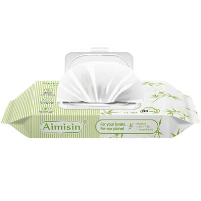 Lingettes humides pour bébé en bambou, naturelles, biologiques et biodégradables, respectueuses de l'environnement