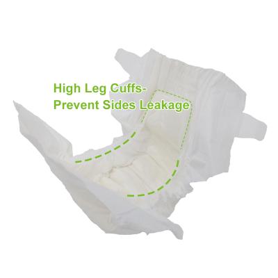 Couches jetables pour bébé en bambou 100 % biologique, antibactériennes et biodégradables